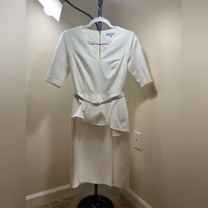 ANTONIO MELANI Cream V-Neck Dress